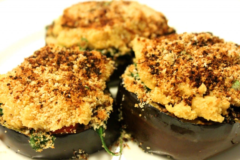 Eggplant Hummus Medallions by @JesseLWellness #vegan