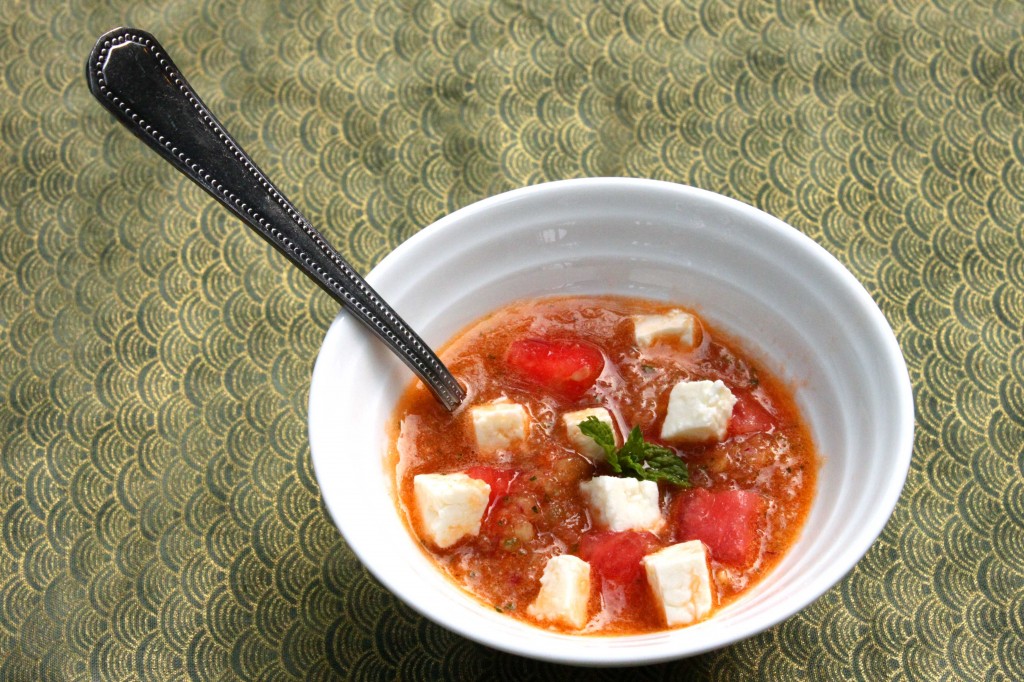 Watermelon Gazpacho by @JesseLWellness #gazpacho