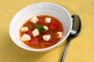 Watermelon Gazpacho by @JesseLWellness #glutenfree