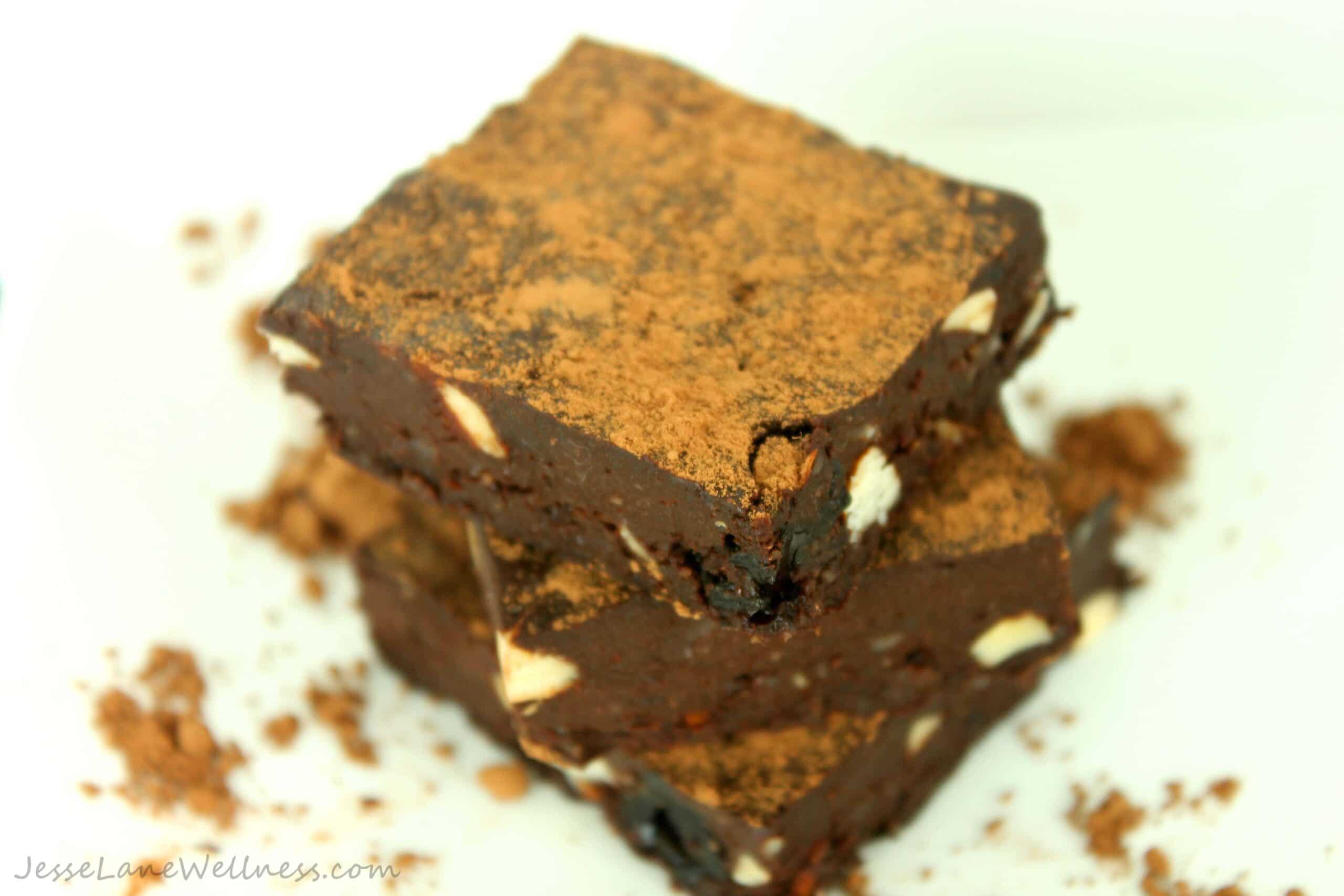 Raw Black Forest Brownies by @JesseLWellness #vegan