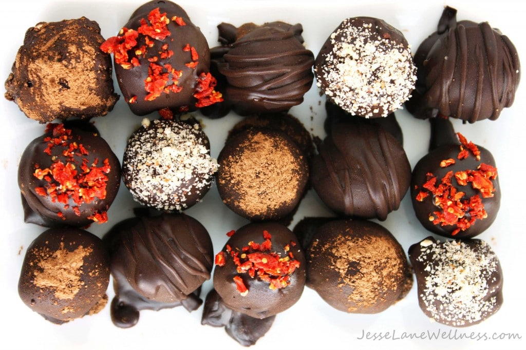 Chocolate Hazelnut Truffles by @JesseLWellness #truffles