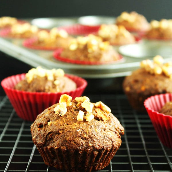Vegan Carrot Molasses Muffins by @JesseLWellness #molasses #veganmuffins