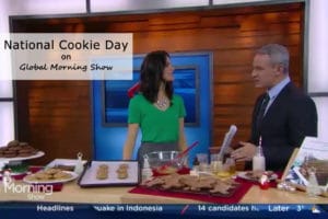 Global Morning Show with @jesselwellness for National Cookie Day in the media