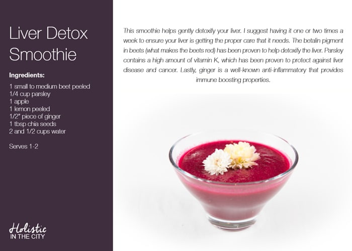 Liver Liver Detox Smoothie from the Holistic in the City 21 Day Smoothie Guide #21daysofsmoothies Liver Liver Detox Smoothie from the Holistic in the City 21 Day Smoothie Guide #21daysofsmoothies