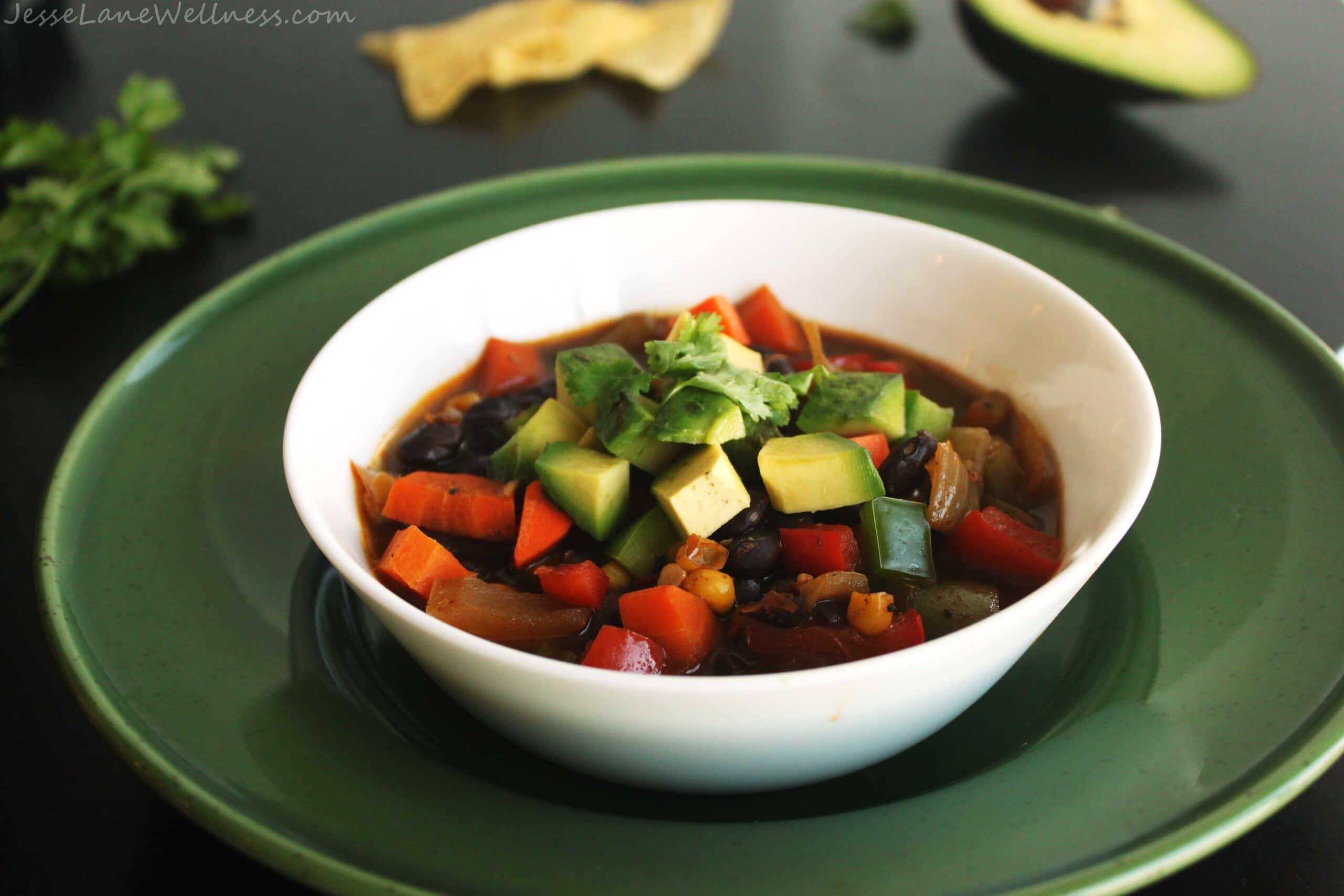 Spicy Black Bean Soup by @jesselwellness #glutenfree #spicy