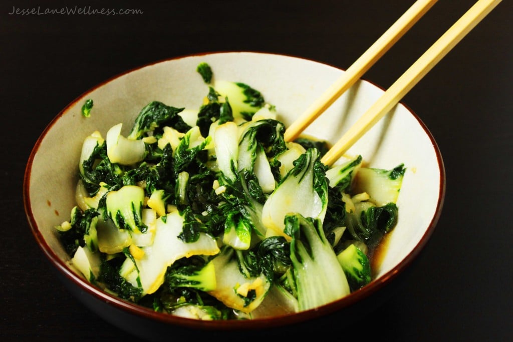 Garlic Bok Choy by @jesselwellness #vegetarian #garlic