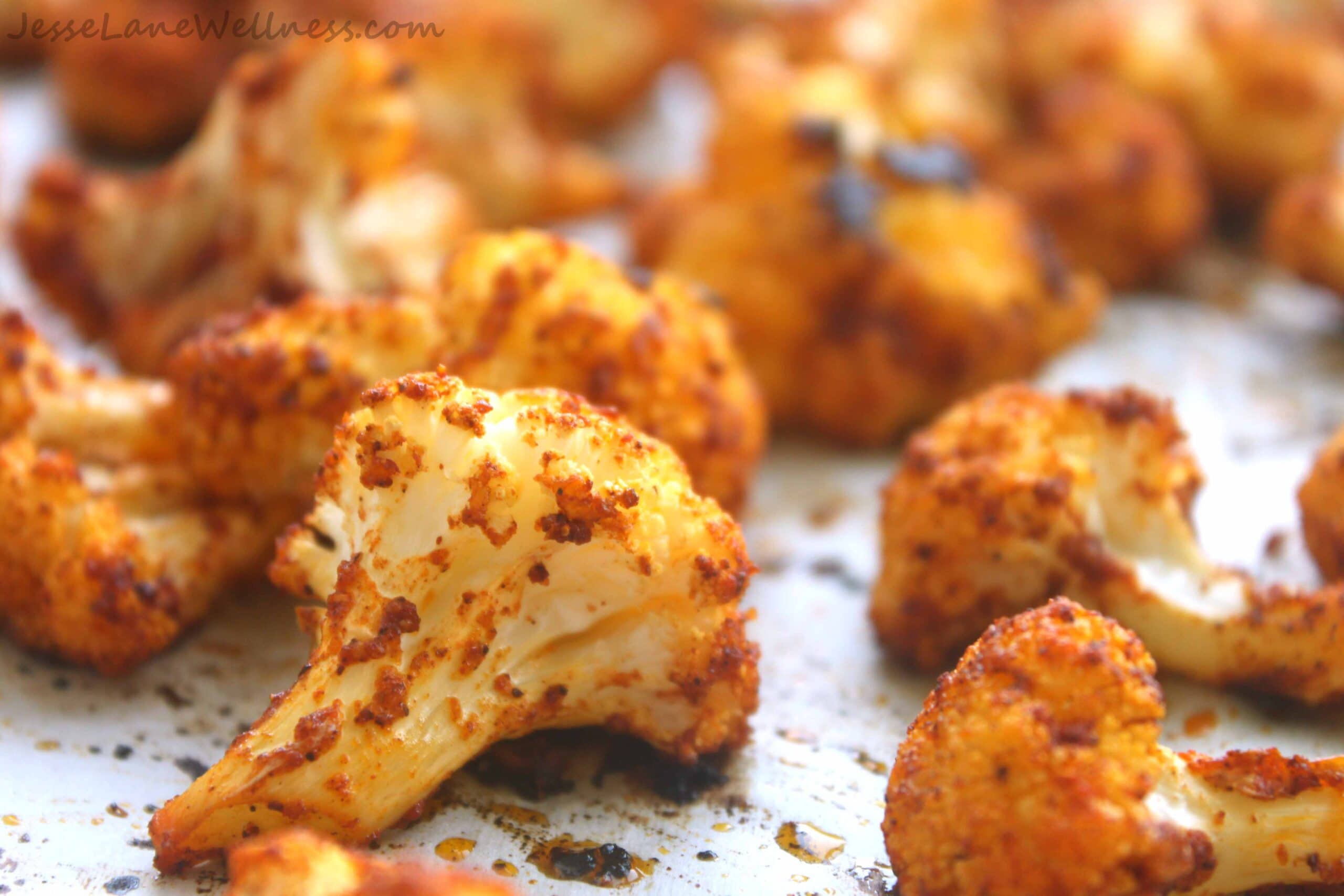 Roasted Curry Cauliflower Recipe by Jesse Lane Wellness