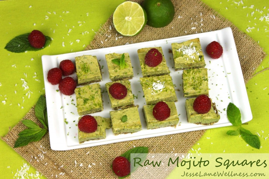Raw Mojito Squares by @jesselwellness #raw #vegan