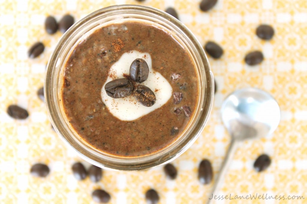 French Vanilla Cappuccino Chia Pudding by @jesselwellness #chia #cappuccino