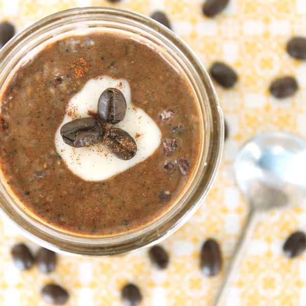 French Vanilla Cappuccino Chia Pudding by @jesselwellness #chia #cappuccino small