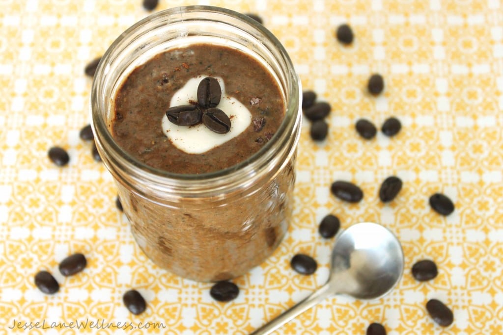 French Vanilla Cappuccino Chia Pudding by @jesselwellness #pudding #frenchvanilla
