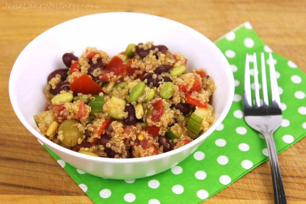 Quinoa Bean Salad by @jesselwellness #glutenfree #healthyeats