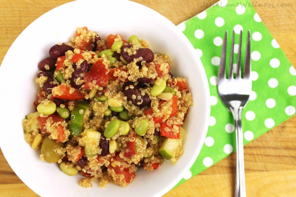 Quinoa Bean Salad by @jesselwellness #salad #vegan
