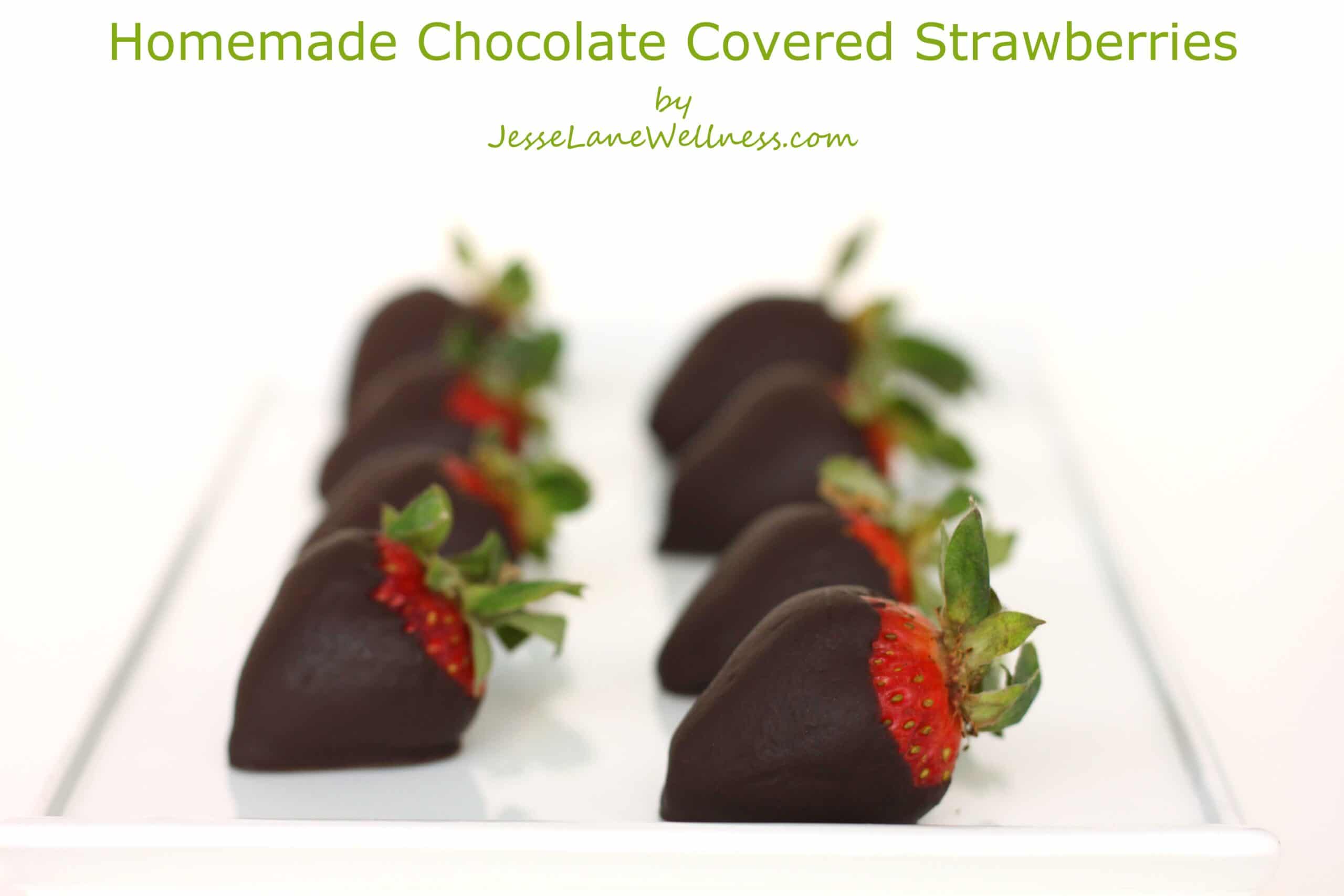 Homemade Chocolate Covered Strawberries by @jesselwellness #strawberries #glutenfree #dessert