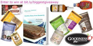 Healthy Dairy Free Dessert and Goodness Me biggest giveaway yet with @jesselwellness #win #giveaway