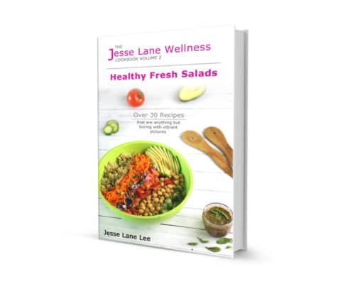 Jesse Lane Wellness Cookbook Healthy Fresh Salads Cover by @jesselwellness #salads #salad