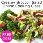 Creamy Broccoli Salad Live Online Cooking Class with @jesselwellness