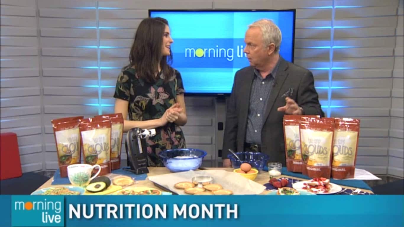 CH Morning Live - Cloud Bread TV Segment with @jesselwellness #glutenfree #cloudbread