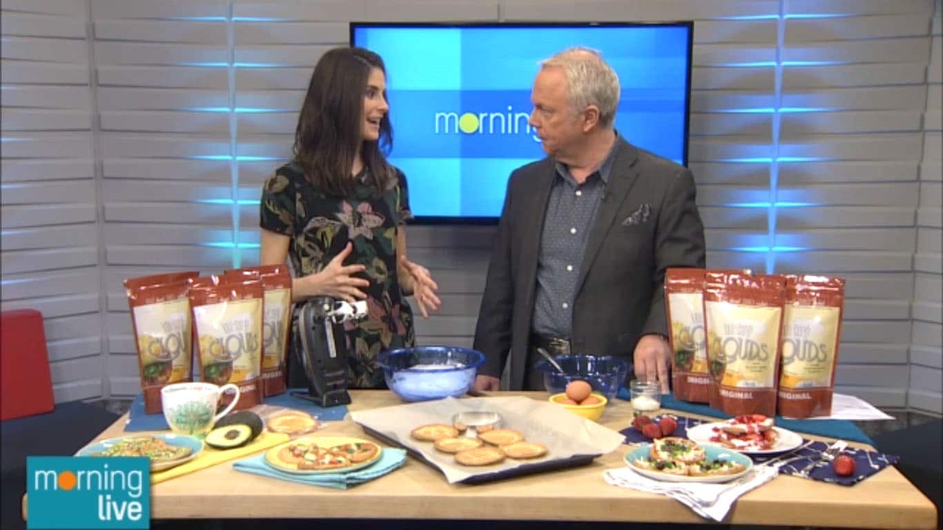 CH Morning Live Cloud Bread segment with @jesselwellness #cloudbread #glutenfree