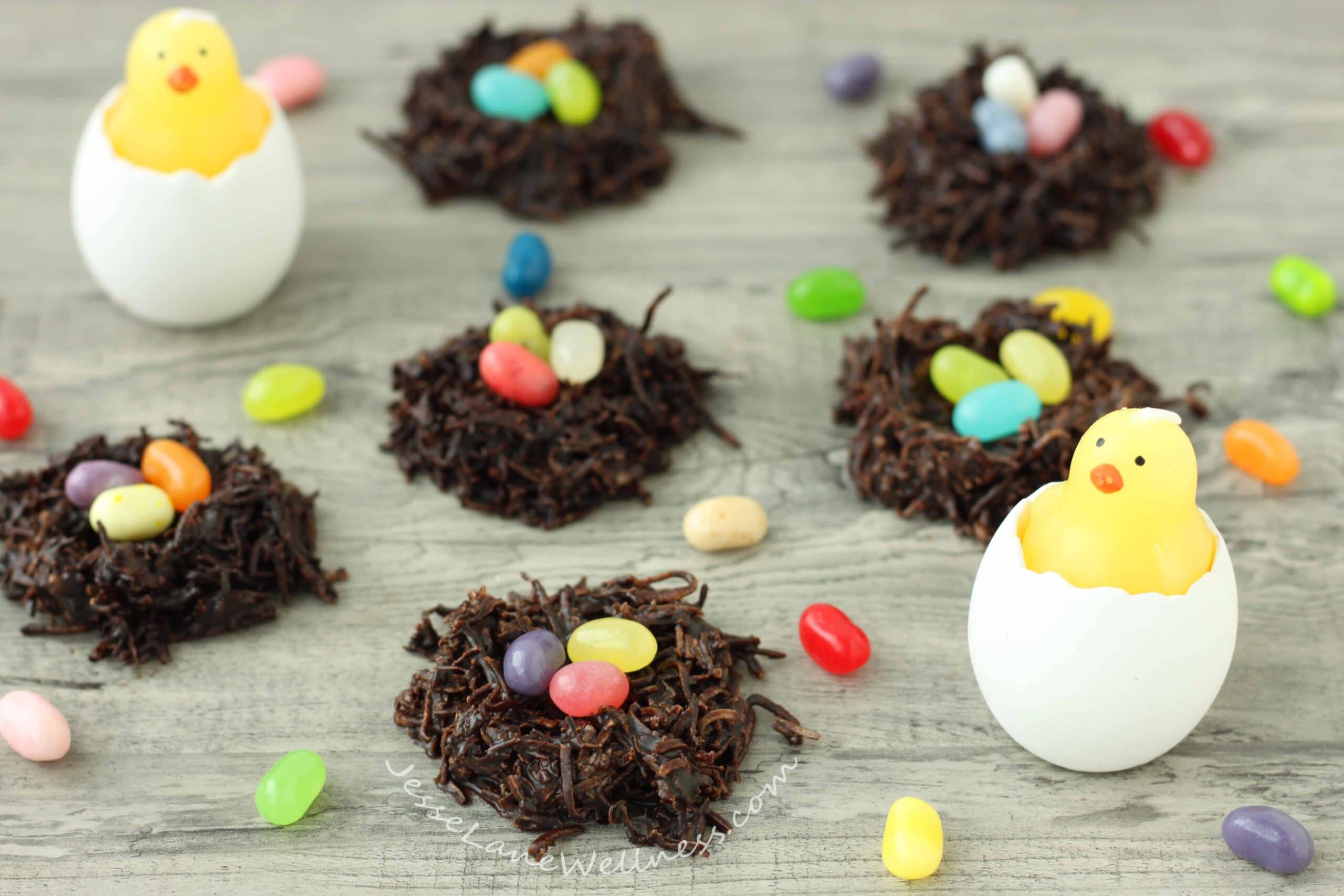 Chocolate Coconut Easter Nests by @jesselwellness #easter #chocolate