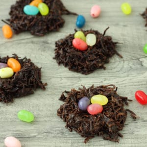 Chocolate Coconut Easter Nests by @jesselwellness #easter #dairyfree