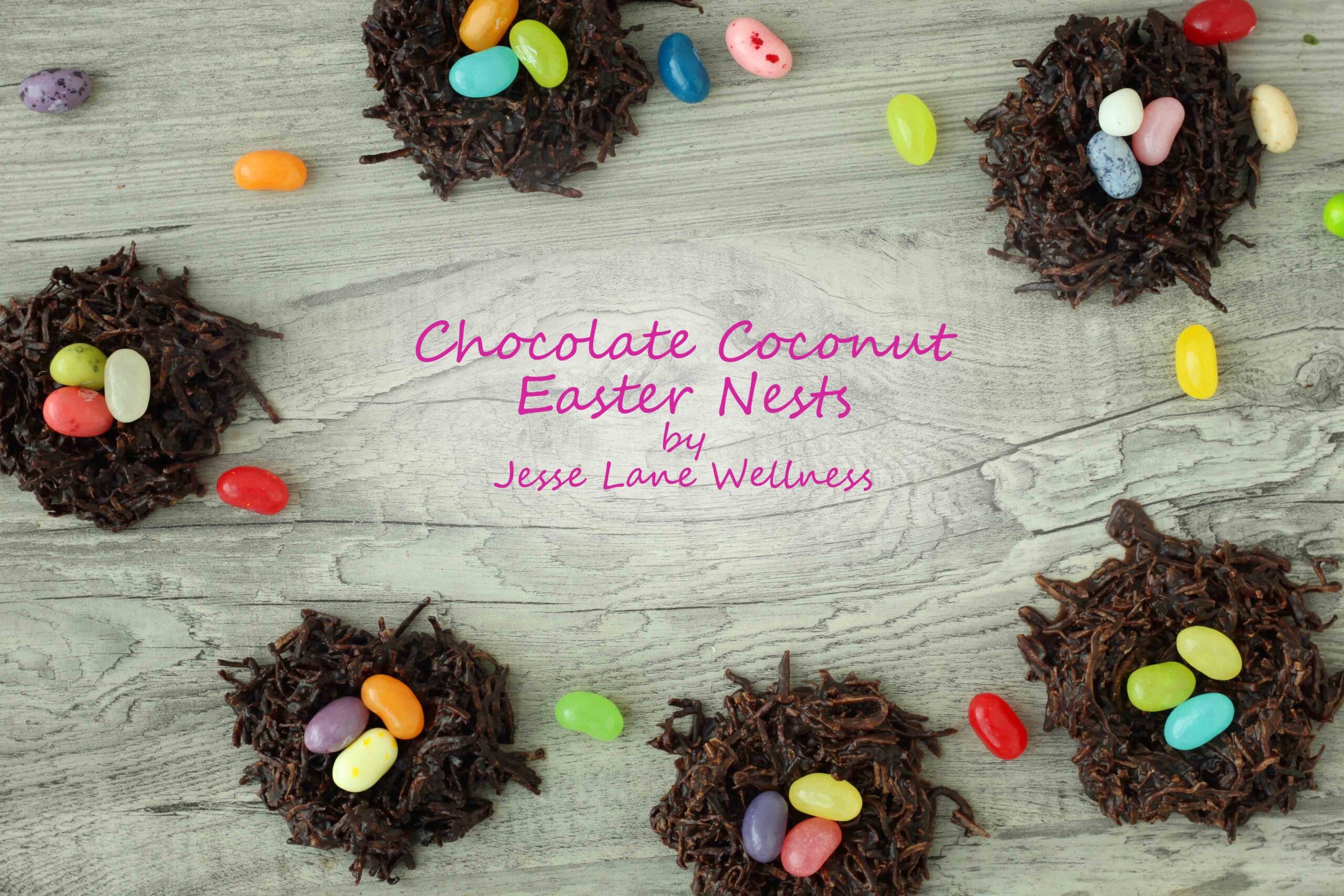 Chocolate Coconut Easter Nests by @jesselwellness #easter #glutenfree