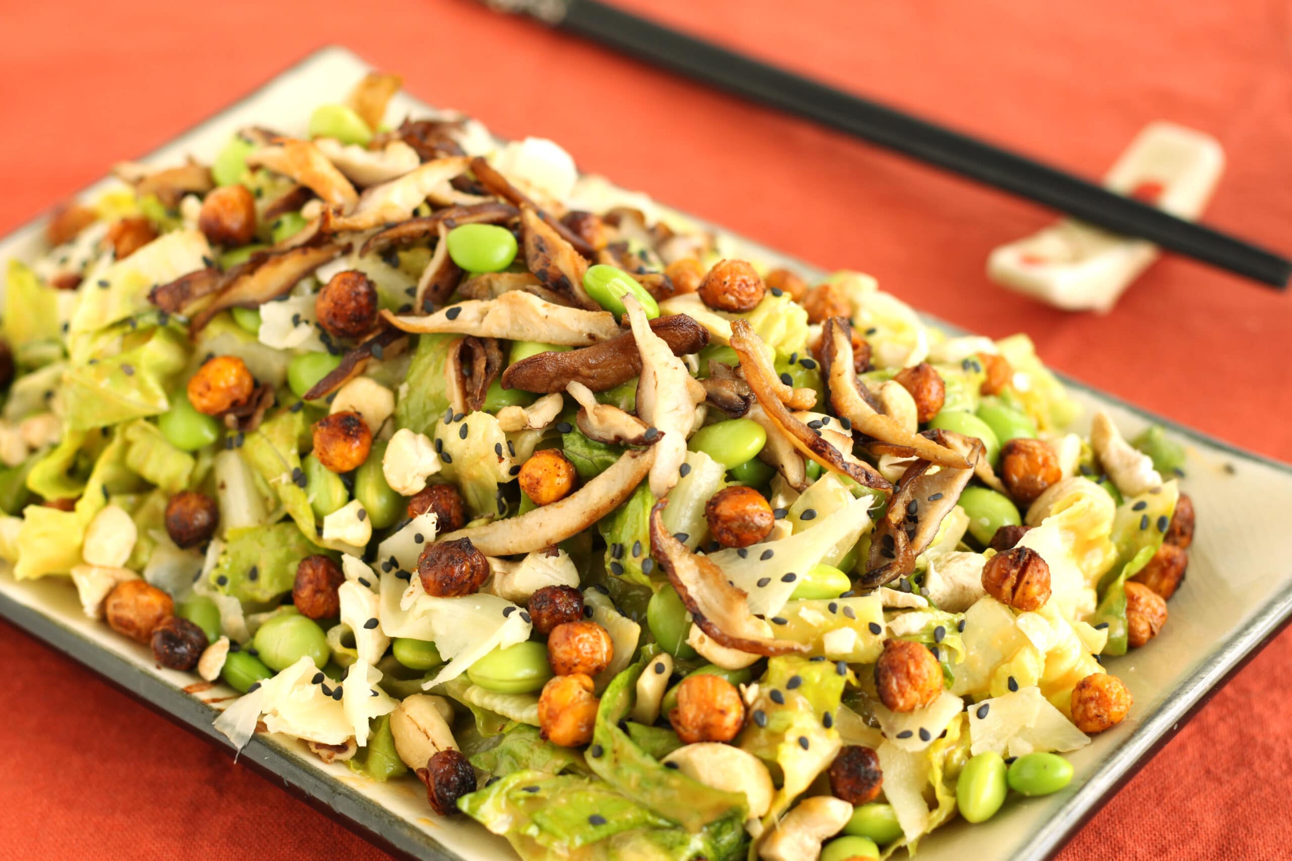 Slimmed Down Caesar Salad 3 Ways - Japanese Chicken Caesar Salad by Jesse Lane Lee