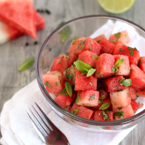 Savoury Watermelon Salad by @jesselwellness #glutenfree #summersalad