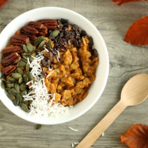 Pumpkin Pie Oats by @jesselwellness #pumpkin #oats