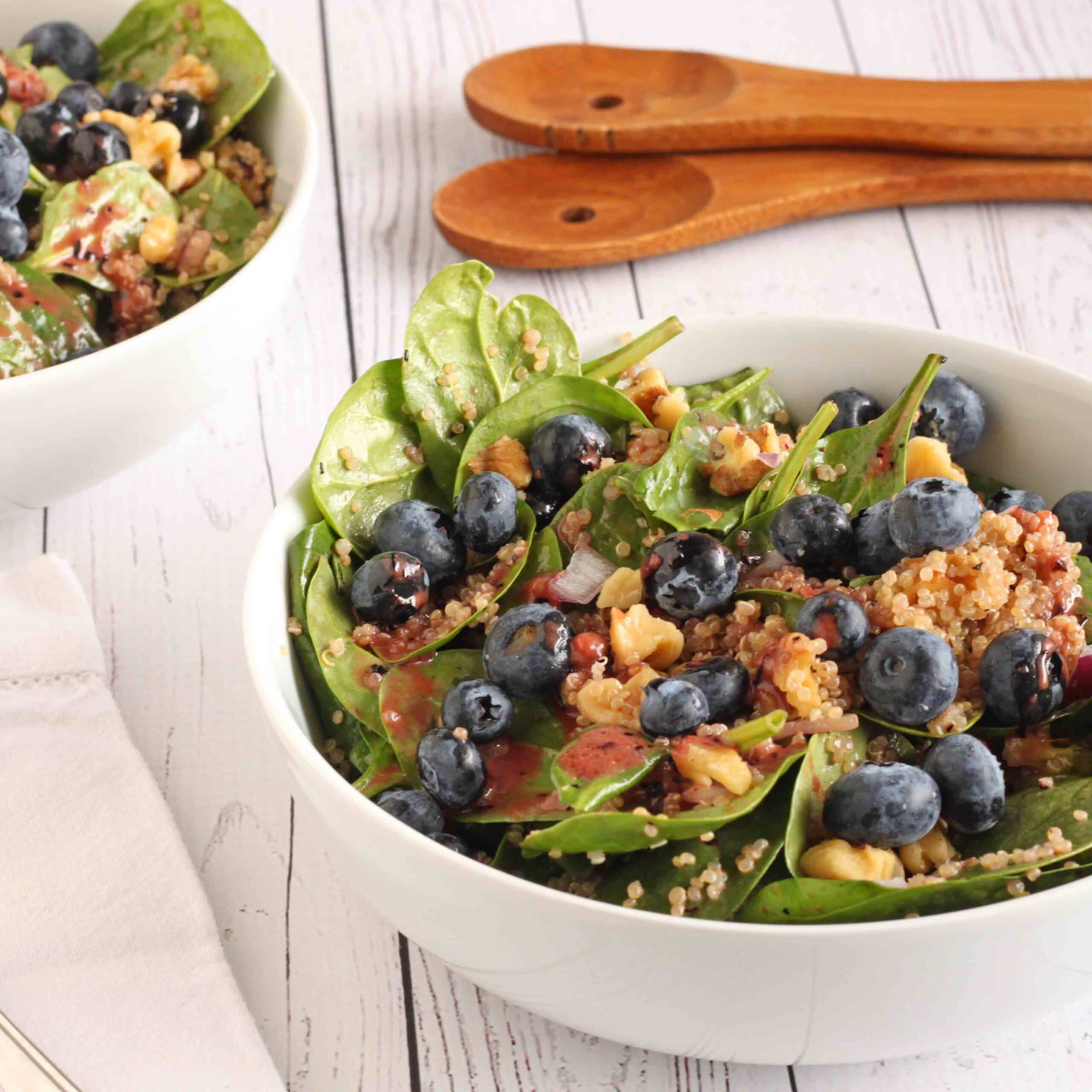 Mood Boosting Blueberry Quinoa Salad by Jesse Lane Lee