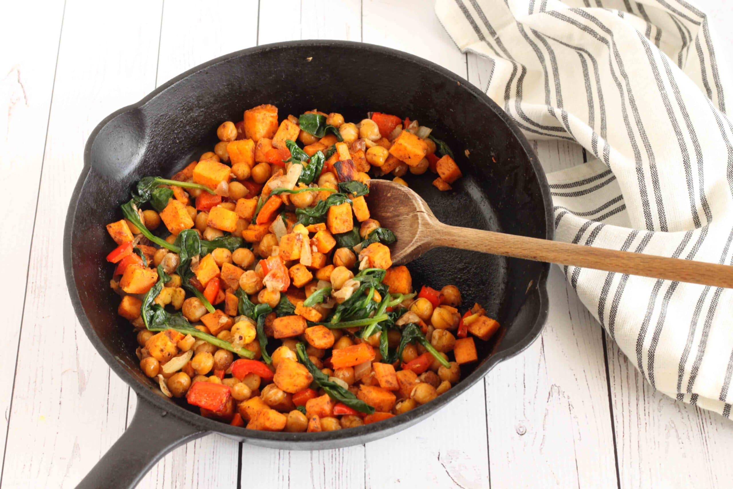 Sweet Potato Hash with Chickpeas by Jesse Lane Wellness