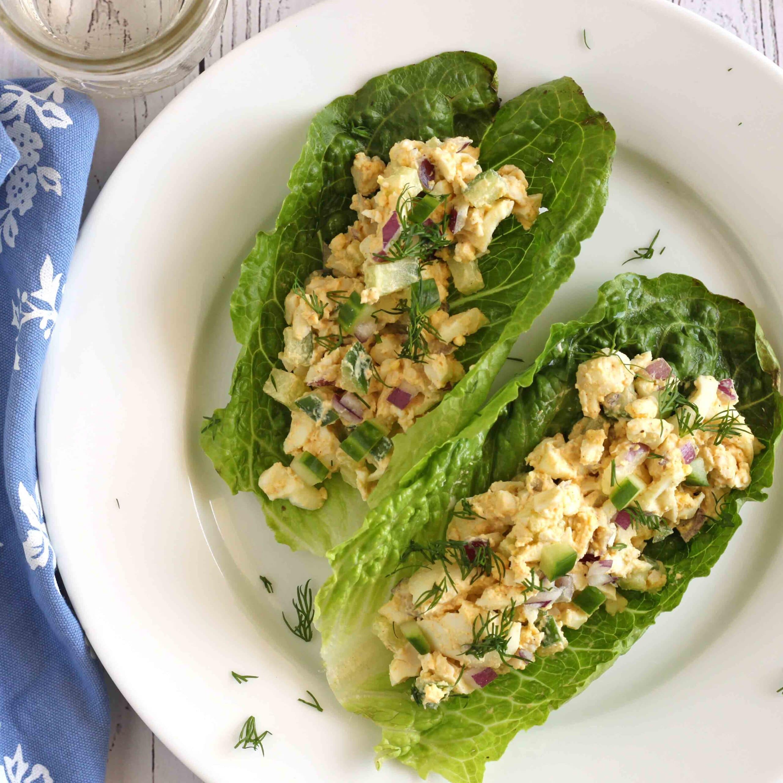 Egg Salad Lettuce Cups - by Jesse Lane Wellness