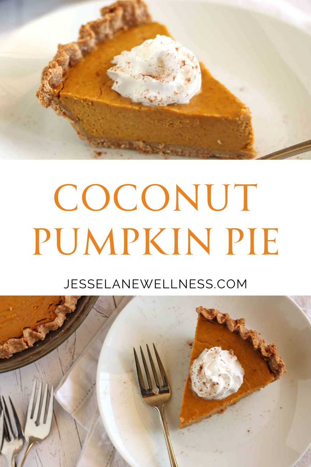 Coconut Pumpkin Pie Recipe Pin