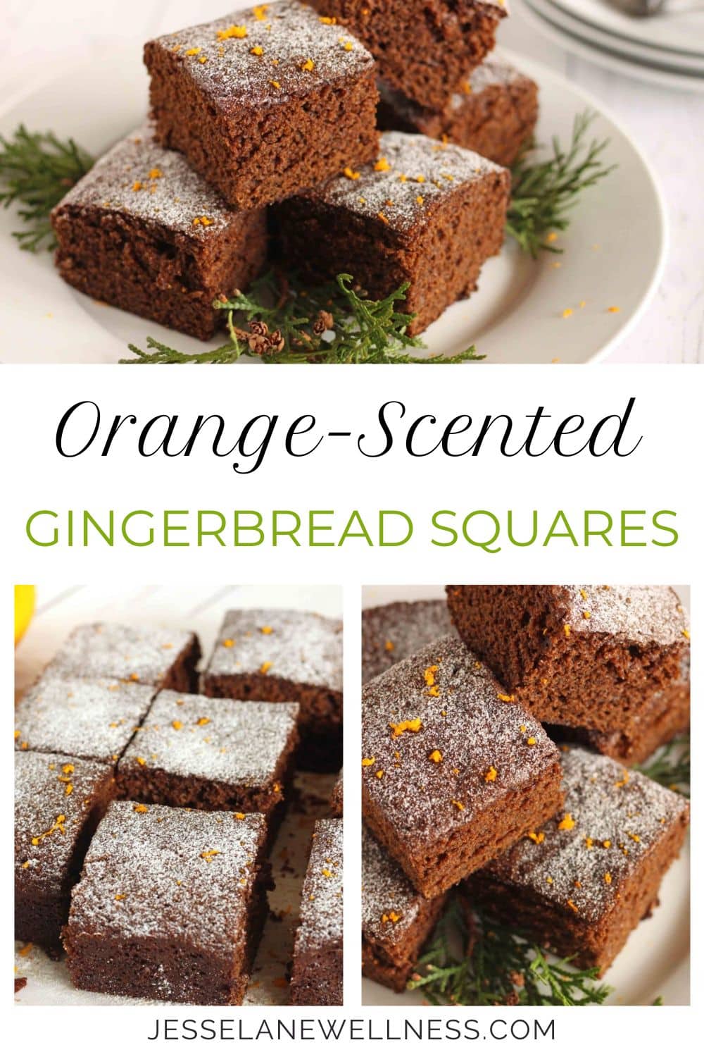 Orange Scented Gingerbread Squares Pin