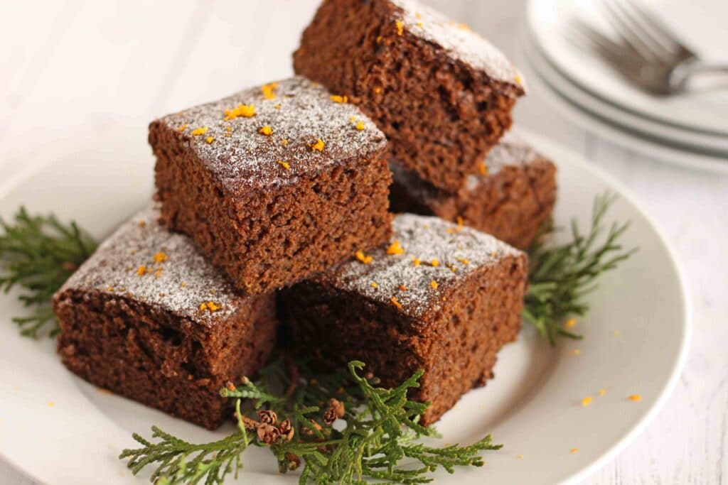 Orange-Scented Gingerbread Squares by Jesse Lane Lee for the Holidays