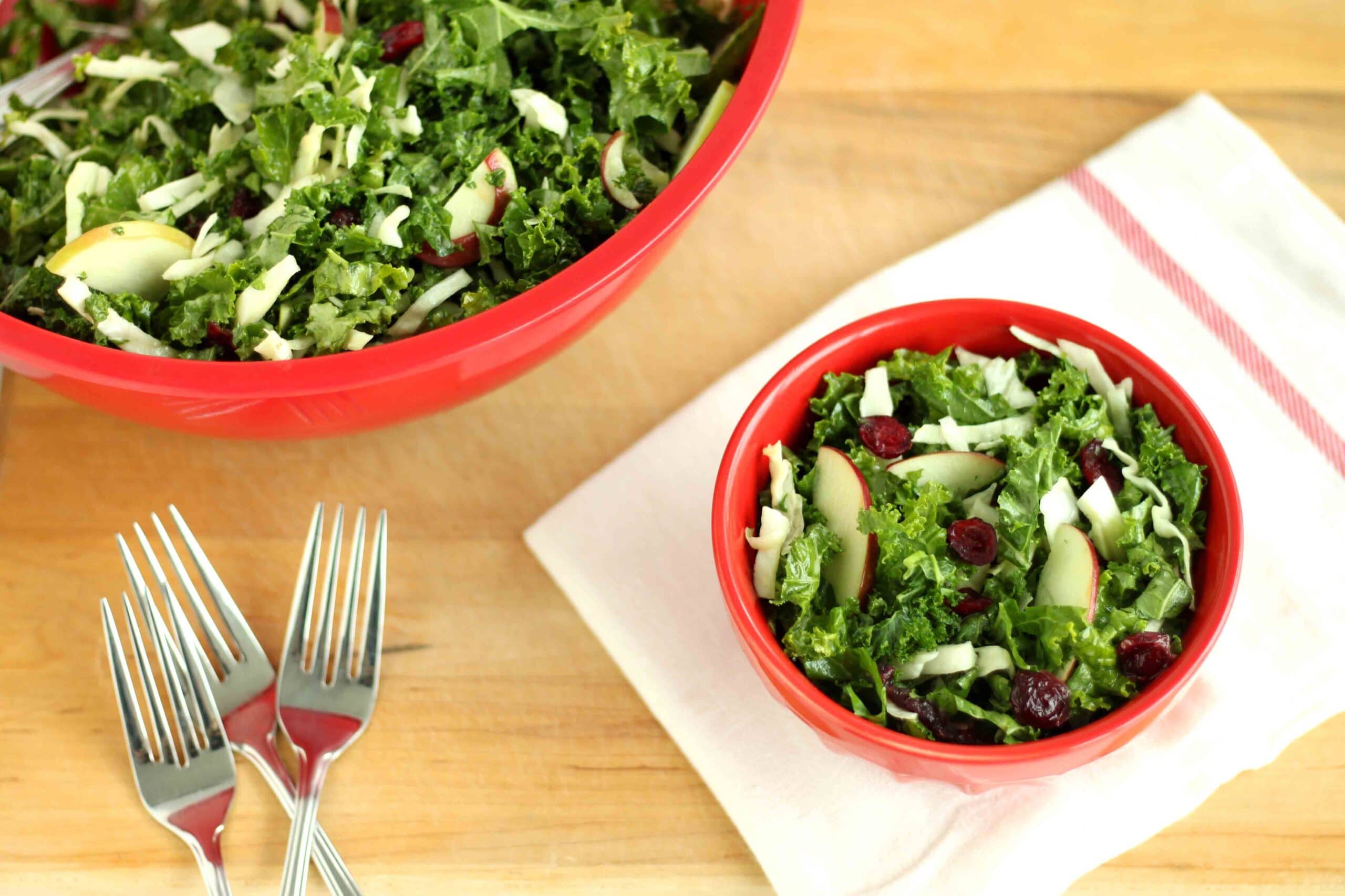 Cranberry Apple Kale Slaw Recipe by Jesse Lane Lee