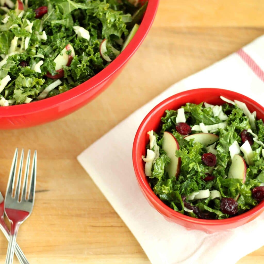 How to Make Cranberry Apple Kale Slaw by Jesse Lane Lee
