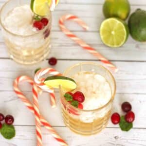 Candy Cane Mule Cocktail or Mocktail by Jesse Lane Wellness
