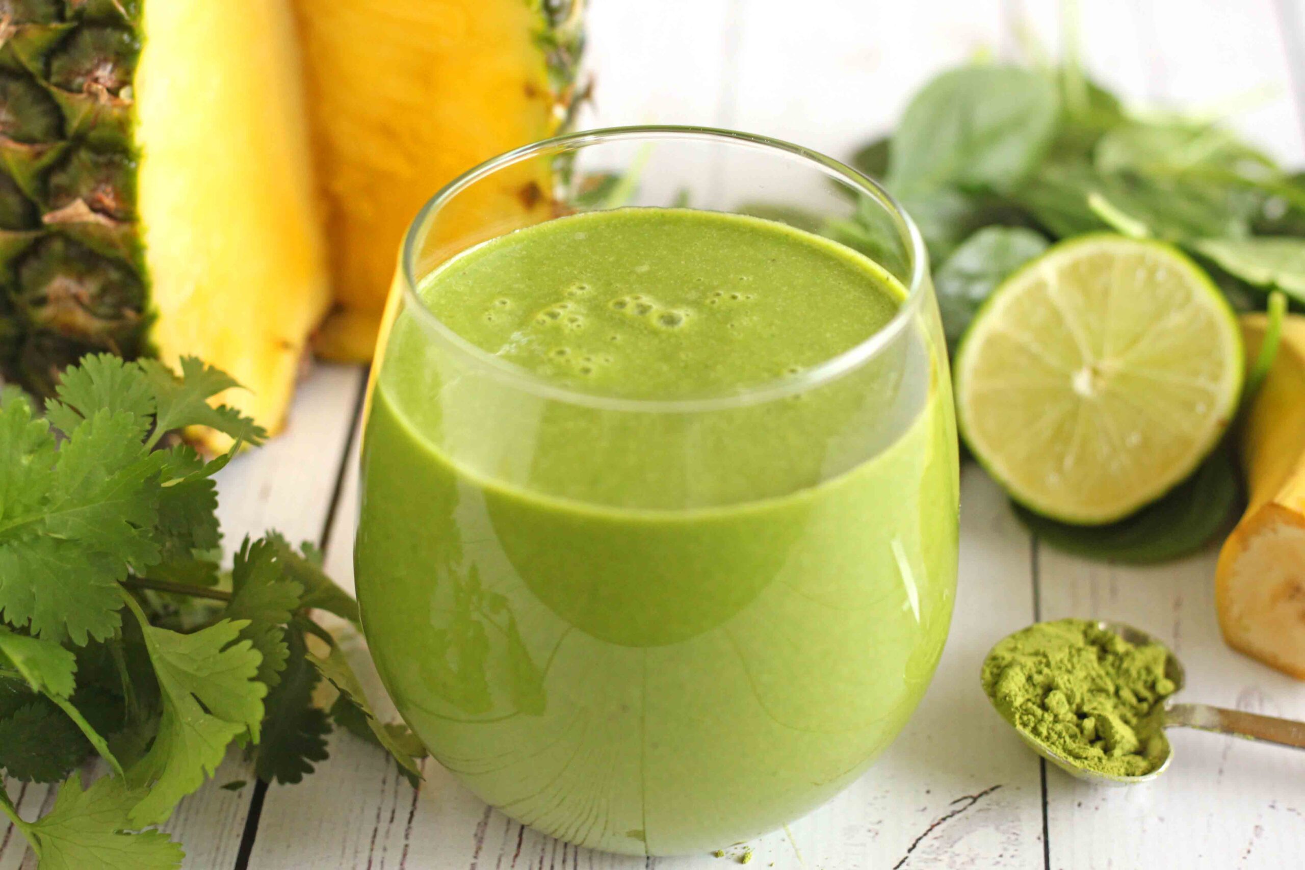 Wakeup Matcha Green Smoothie Recipe by Jesse Lane Lee
