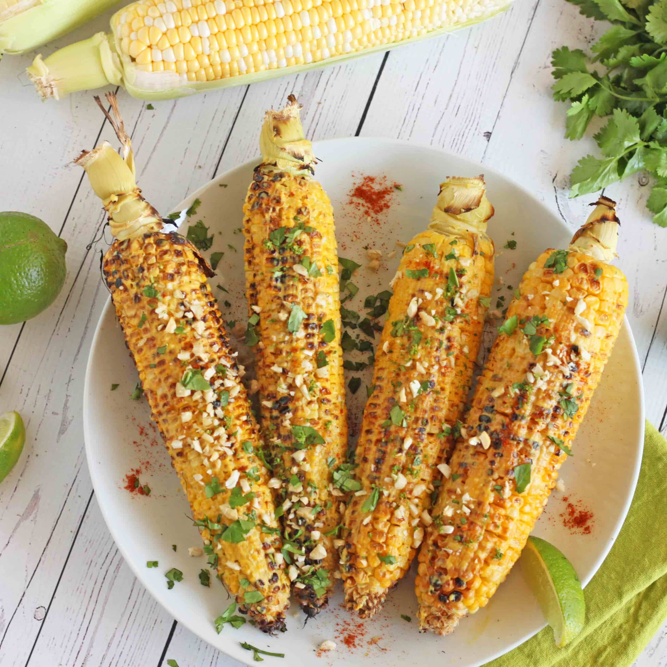 Vegan Grilled Mexican Street Corn - Jesse Lane Wellness