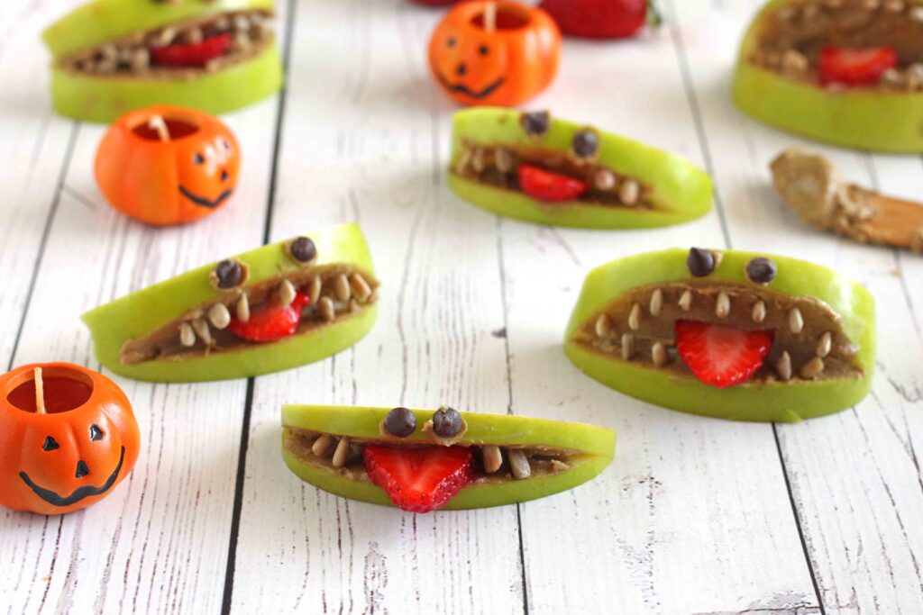 Halloween Apple Monsters by Jesse Lane Wellness