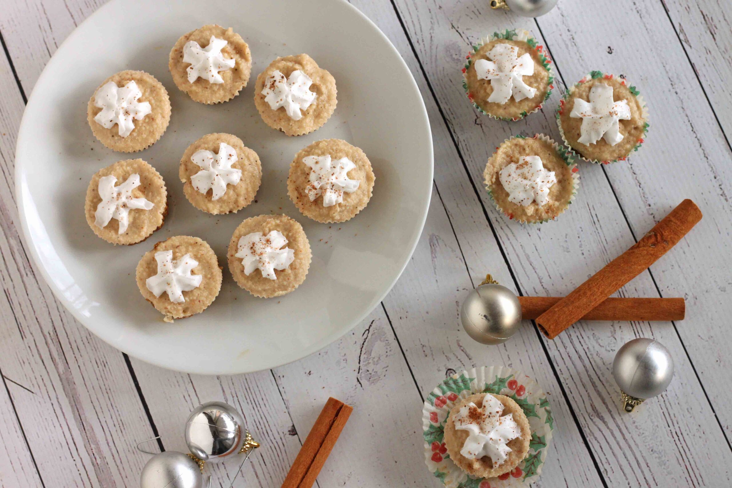 Vegan Mini Eggnog Tarts by Jesse Lane Lee