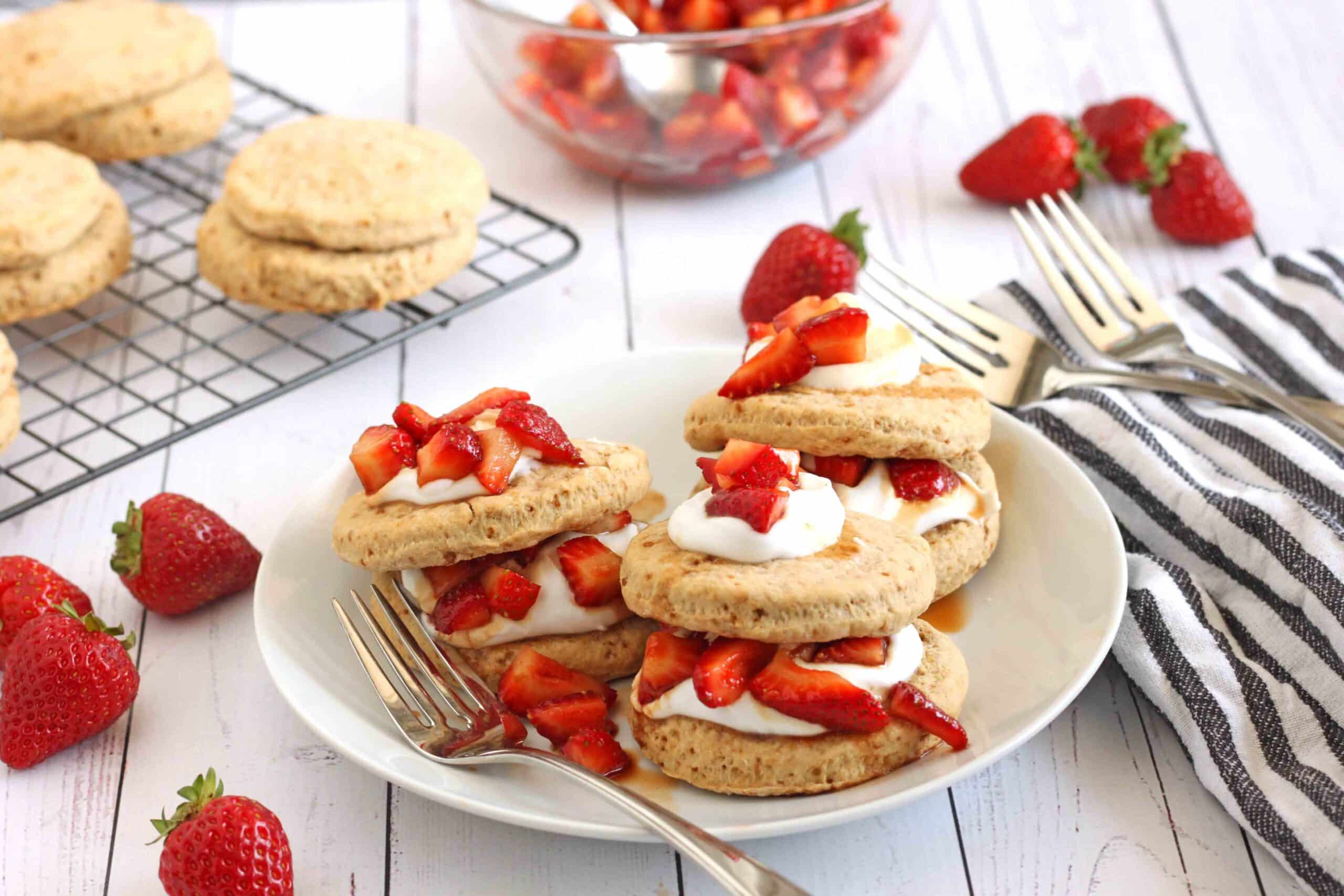 Dairy-Free Strawberry Shortcake by Jesse Lane Wellness