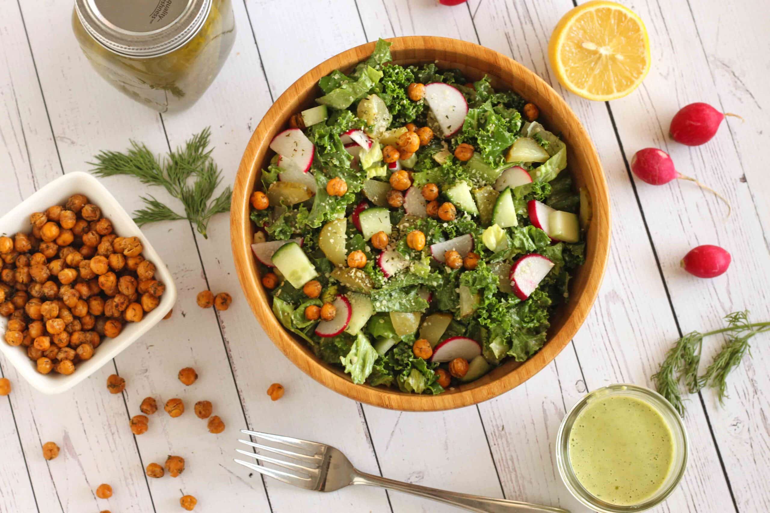 Fresh Dill Salad with Crunchy Greens Recipe by Jesse Lane Lee