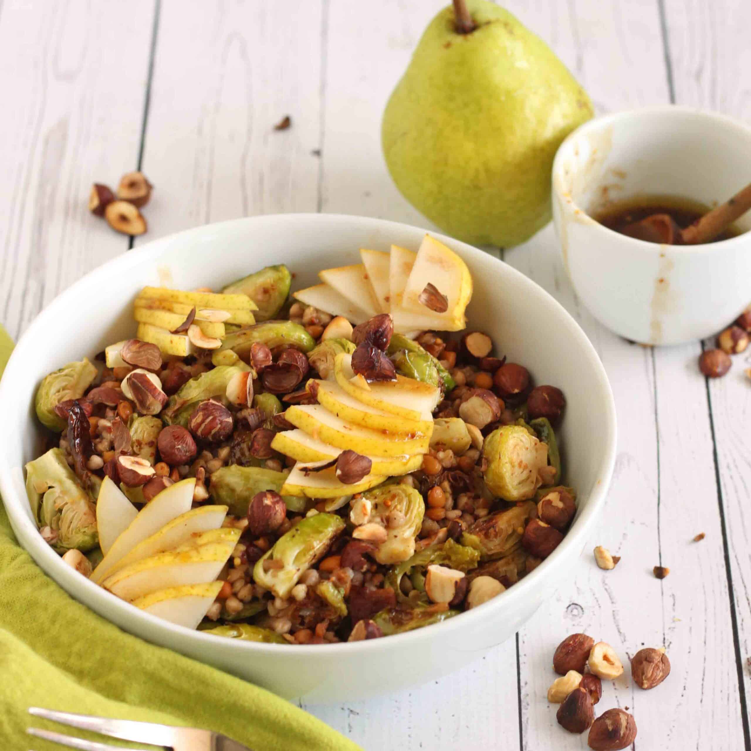 Warm Brussels Sprout Salad - Jesse Lane Wellness