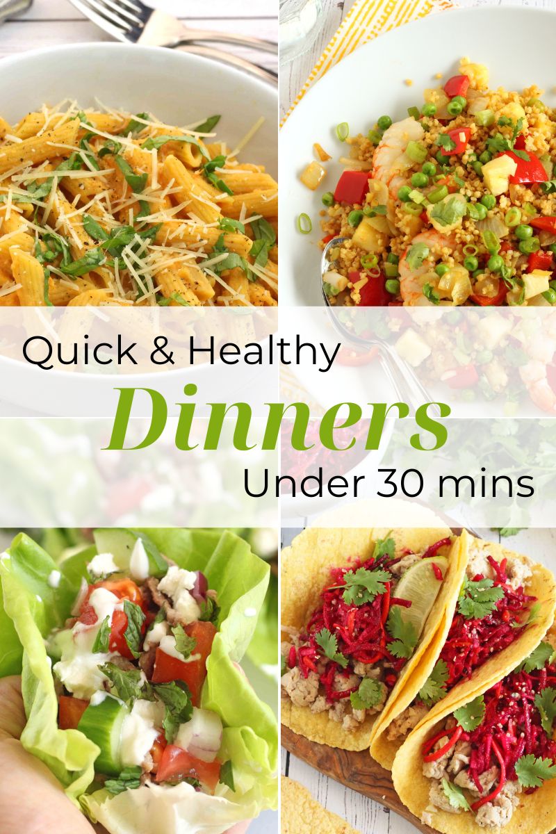 Quick & Healthy Dinners free cookbook by Jesse Lane Lee