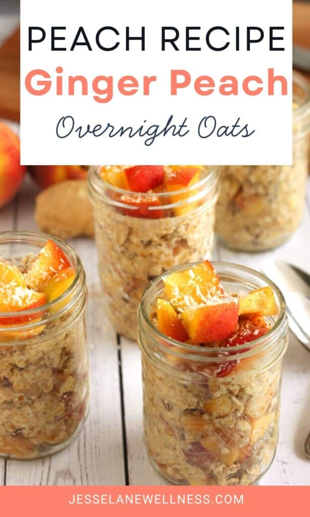 Ginger Peach Overnight Oats Pin