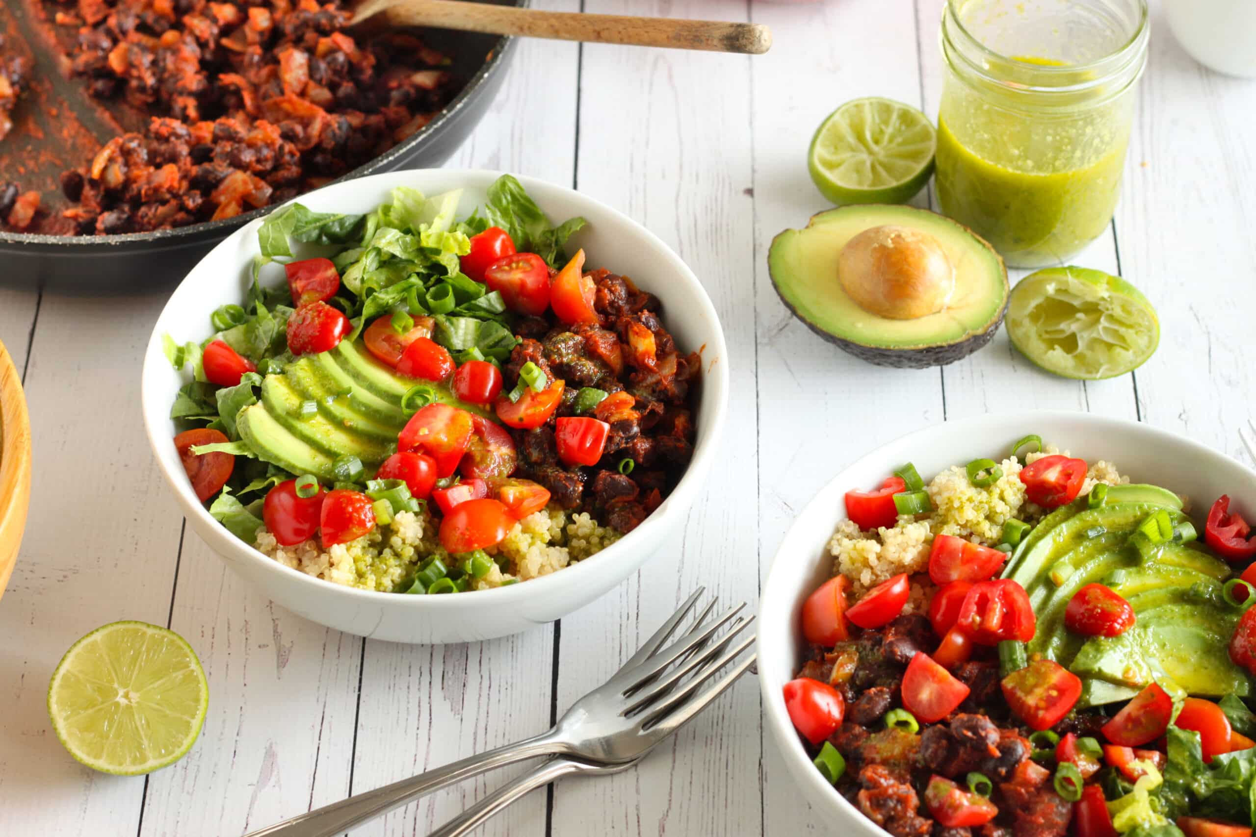 Black Bean Burrito Bowls Recipe by Jesse Lane Lee