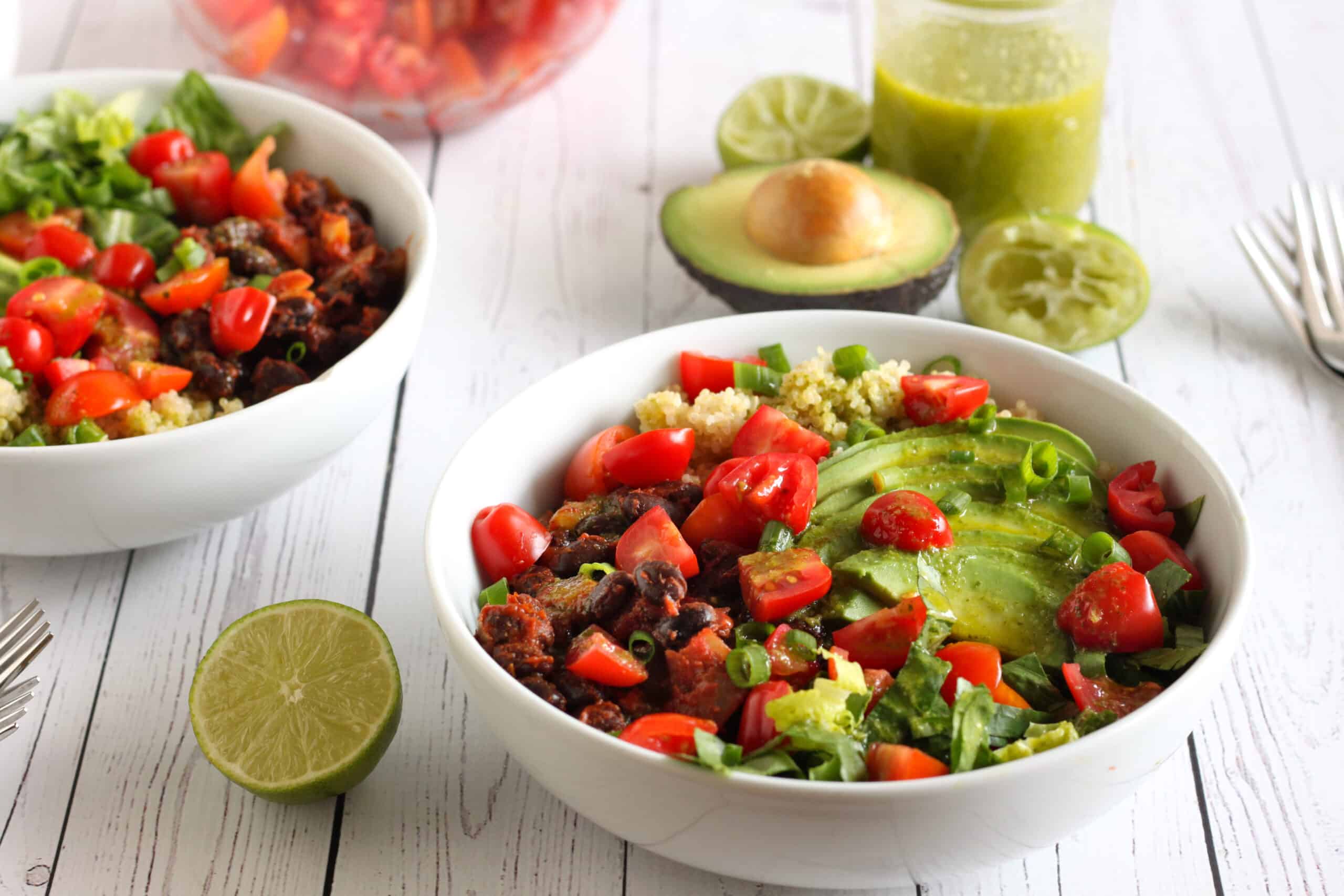 Black Bean Burrito Bowls Recipe by Jesse Lane Wellness