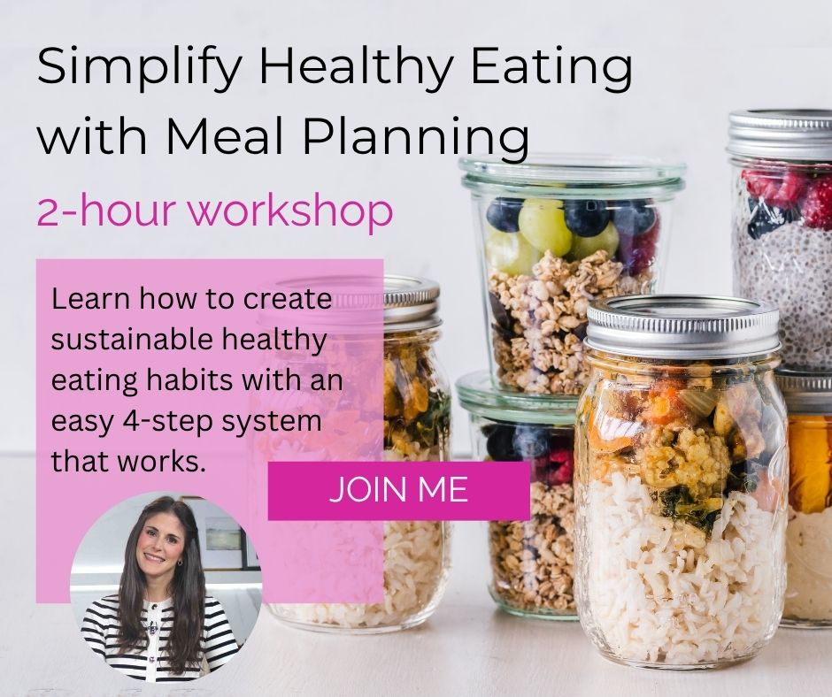 Simplify Healthy Eating with Meal Planning Workshop with nutritionist Jesse Lane Lee